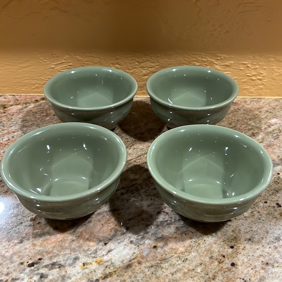 Longaberger Dining 4 Longaberger Pottery Woven Traditions Sage